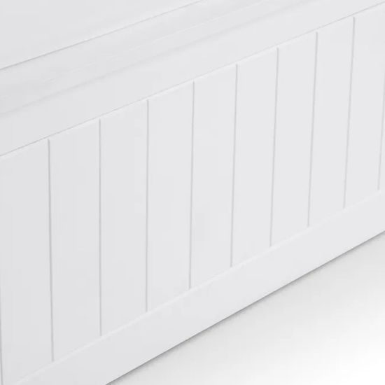 Maine White Ottoman Storage Bed - Sizes Available